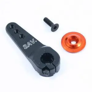 15T Jumbo Black Alum Servo Horn 1