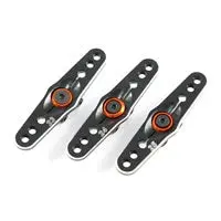 24T Black Alu Throttle Servo Horn - Hitec (1) 1