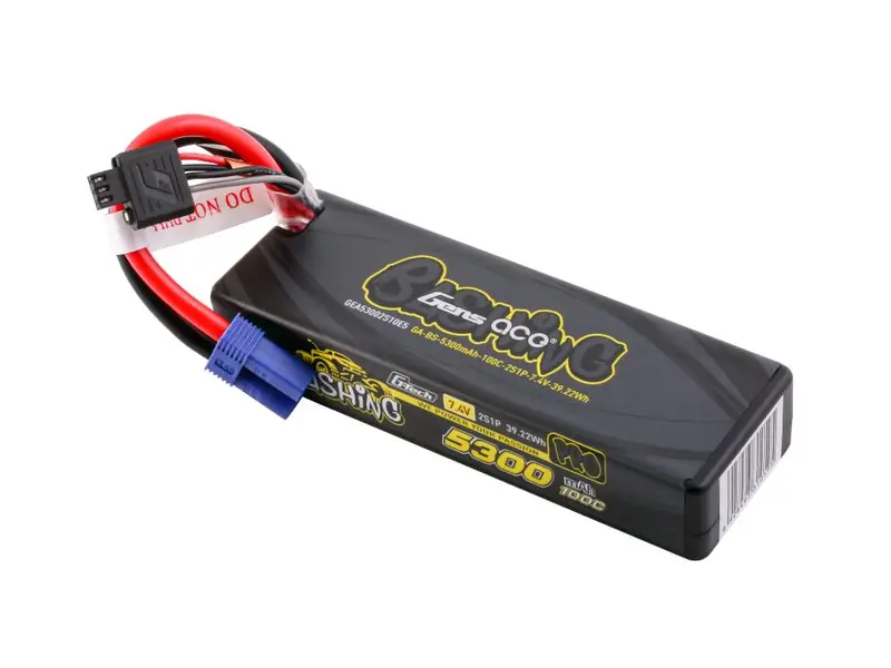 5300Mah 2S 7.4V 100C Lipo Battery With Ec5 1