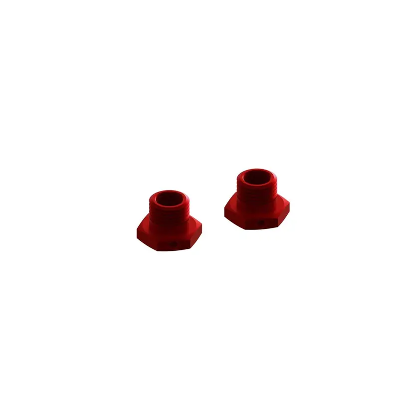 Alu 17Mm Wheel Hex 14.6Mm Thick - Red 2Pcs * 1
