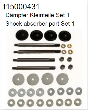 Ansmann Shock Absorber Part Set Suit Vapor - C115000431 1