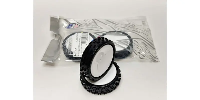 Arena 2Wd 1/10Th Buggy 2.2 Front Tyre White Wheel - Supersoft 2