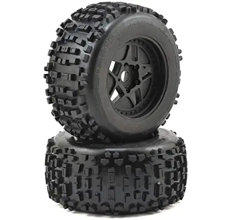 Arrma Dboots Backflip 1:8 Mt 3.8In Black Wheel And Tyre Set 17Mm Hex 2Pcs Ar510092 - Arac8795 1