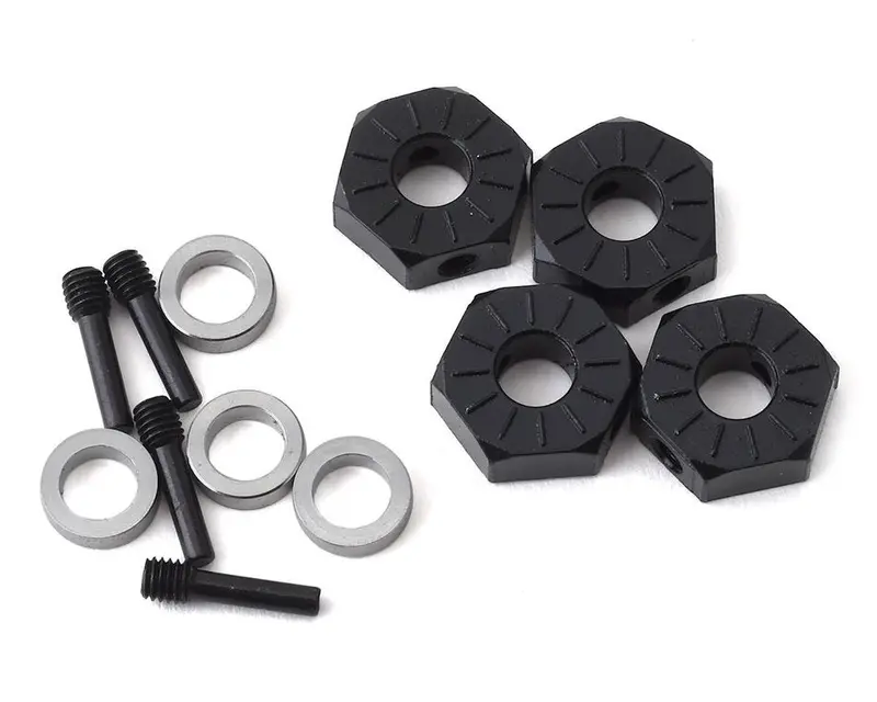 Axial 12Mm Alloy Wheel Hex Set W/ Screw Shafts & Spacers 4Pcs - Axi232018 1