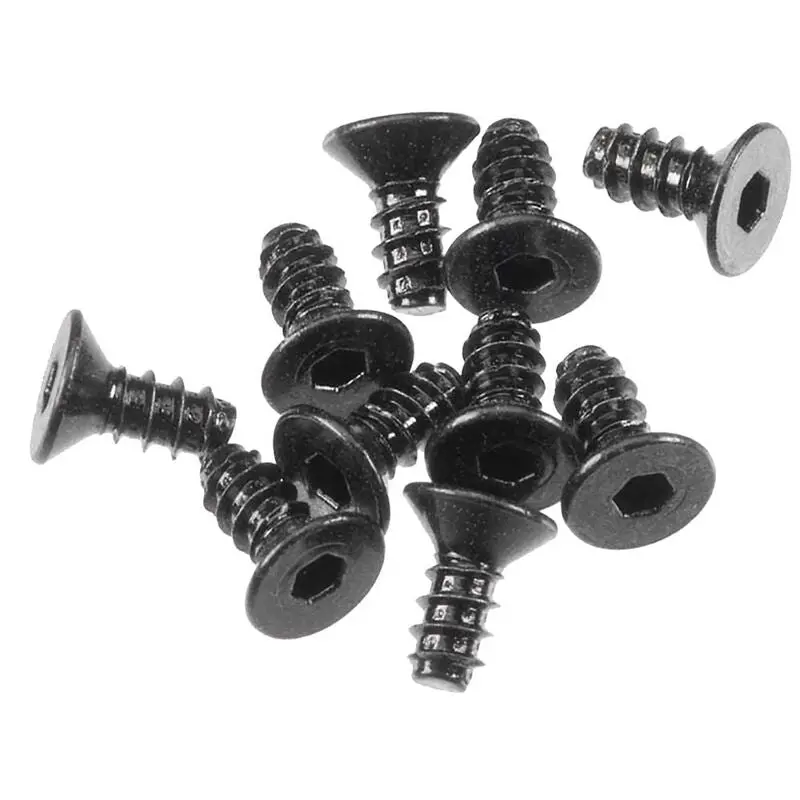 Axial 2.6X6mm Hex Drive Countersunk Head Plastic Threaded Screws 10Pcs Axa0412 - Axic0002 1