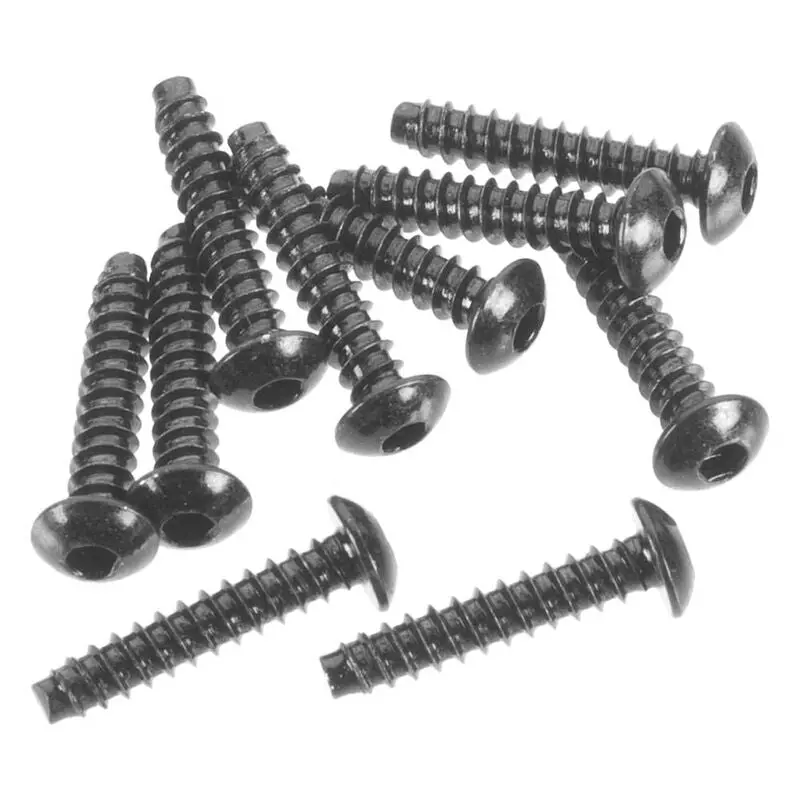 Axial 3X15mm Hex Drive Button Head Plastic Thread Screws 10Pcs Axa0437 - Axic0437 1