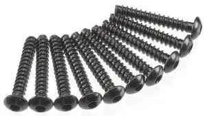 Axial 3X18mm Hex Drive Button Head Plastic Thread Screws 10Pcs Axa438 - Axic0124 1