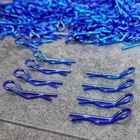 Bodyclips For 1/5Th, 1/7Th & 1/8Th 4 Left And 4 Right (8Pcs) - Blue 1
