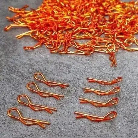 Bodyclips For 1/5Th, 1/7Th & 1/8Th 4 Left And 4 Right (8Pcs) - Orange 1