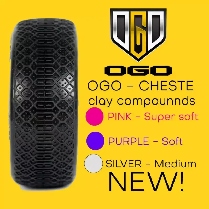Cheste 1/8Th Clay Compound - Soft 1/8Th Tyre Only Set 1