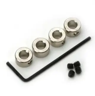 Dubro 1/8In Dura Collars W/ Grub Screws 12Pcs - Dbr597 1