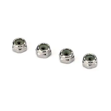 Dubro 4-40 Stainless Steel Nyloc Nuts 4Pcs - Dbr3112 1
