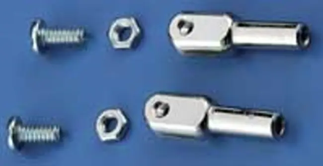 Dubro 4-40 Steel Solder Rod Ends 2Pcs - Dbr303 1