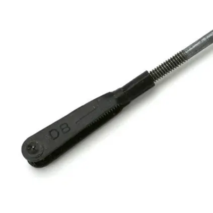 Dubro 4-40 Threaded Spring Steel Kwik Link On 12In Rod 12Pcs - Dbr306 1