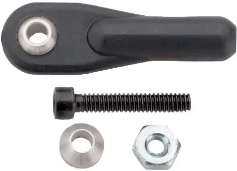 Dubro 6-32 Heavy Duty Ball Links W/ Hardware 2Pcs - Dbr2266 1