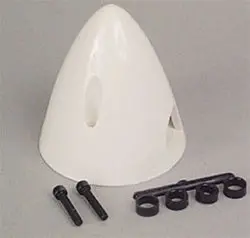 Dubro 69.85Mm Spinner 2-Blade White 1Pc - Dbr290 1