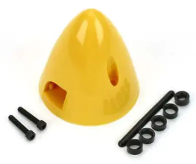 Dubro 69.85Mm Spinner 2-Blade Yellow 1Pc - Dbr293 1