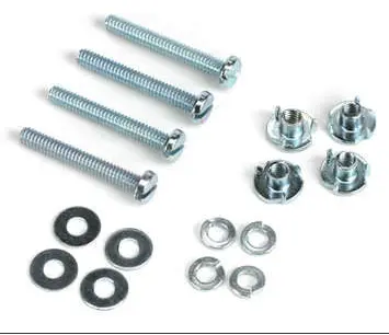 Dubro Engine Mount Bolts 2-56X1/2In W/ Blind Nuts, Flat & Lock Washers 4Pcs/Ea - Dbr125 1