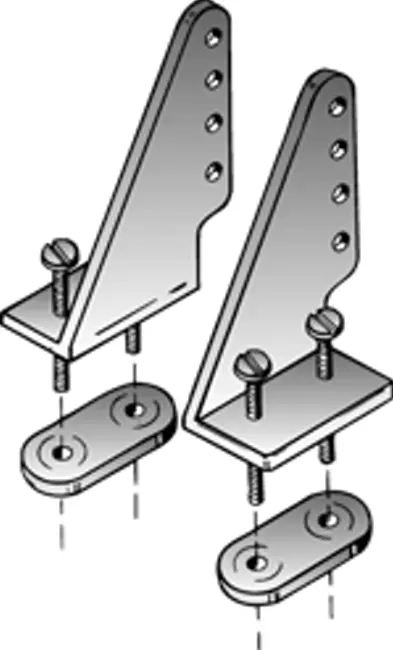 Dubro Nylon Control Horns L&R 1Pc/Ea - Dbr105 1