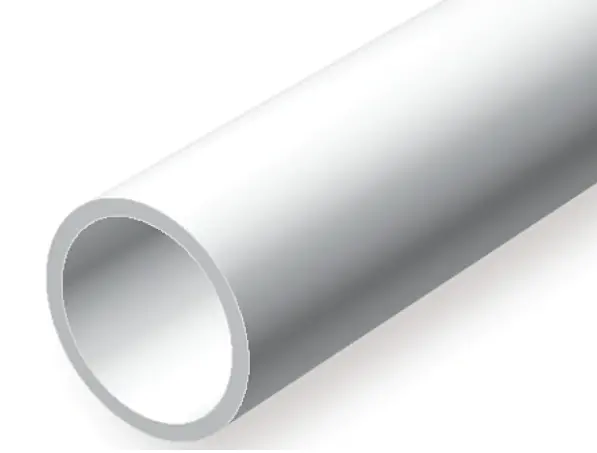 Evergreen 8.7(11/32In)X600mm White Styrene Tube 4Pcs - Eg431 1