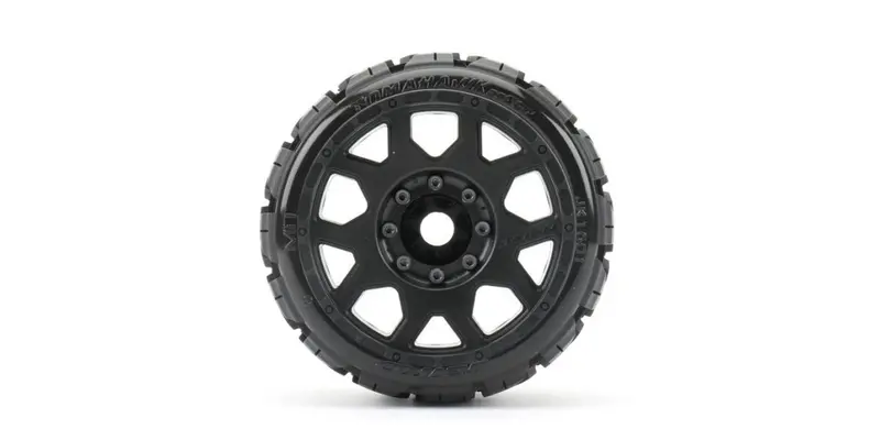 Extreme Tyre Mt Tomahawk Low Profile Belted 3.8" For Traxxas Maxx - 1Pr 2
