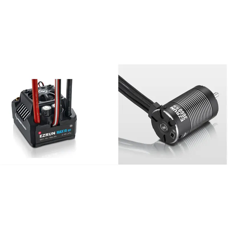 Ezrun Combo Max10 Sct - 3660Sl Esc- 4000Kv Electric Motor 1/10Th 1