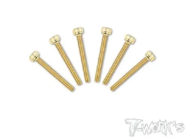 Gold Cap Head Screws M3 X 25Mm 1