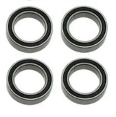 Hobao 10X15x4mm Rubber Sealed Bearings 4Pcs - Hb-224066 1