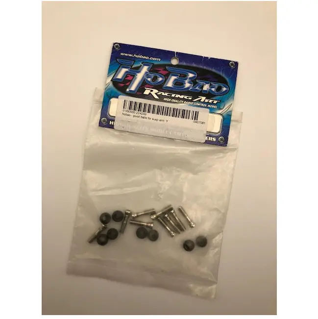 Hobao Hyper 10 Pivot Ball & Screw 8Pcs/Ea - Hb-224249 1