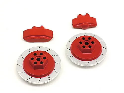 Hpi Brake Disk And Red Caliper Set Suit E10 4Pcs - Hpi-33450 1