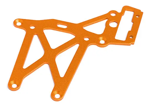 Hpi Rear Upper Plate Orange Aluminium Suit Baja - Hpi-87483 1