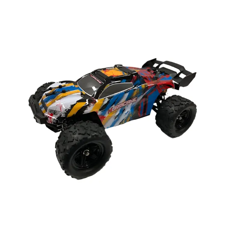 Hurricane 1:18 4Wd Stadium Truck Yellow/Blue/Red W/ 2.4Ghz Radio, Battery And Charger - Trc-18324 1
