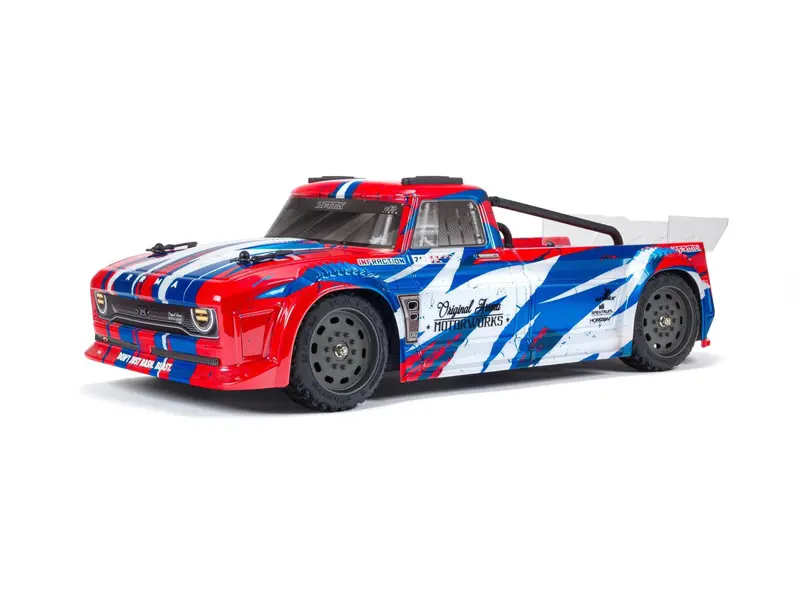 Infraction 4X4 1/8Th Mega Brushed Resto-Mod Truck Rtr - Red/Blue 1