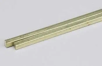 K+S 1/16Inx300mm Brass Square Rod 2Pcs - Ks5083 1
