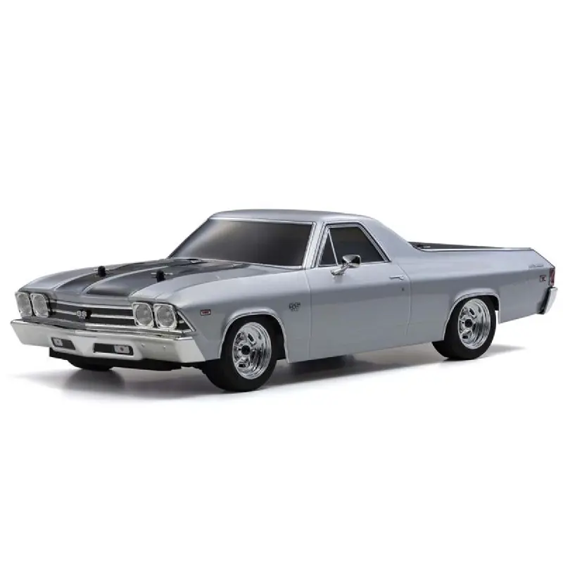 Kyosho 1969 Chevy El-Camino Ss 396 Silver 1:10 Fazer Mk2 W/ Syncro 2.4Ghz Radio & Brushed Motor Fz02l - Kyo-34419T2 1