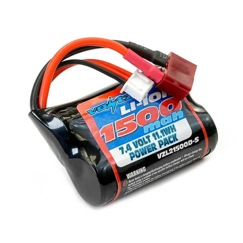Li-Ion 7.4V 1500Mah Short Battery With Deans Connector 1