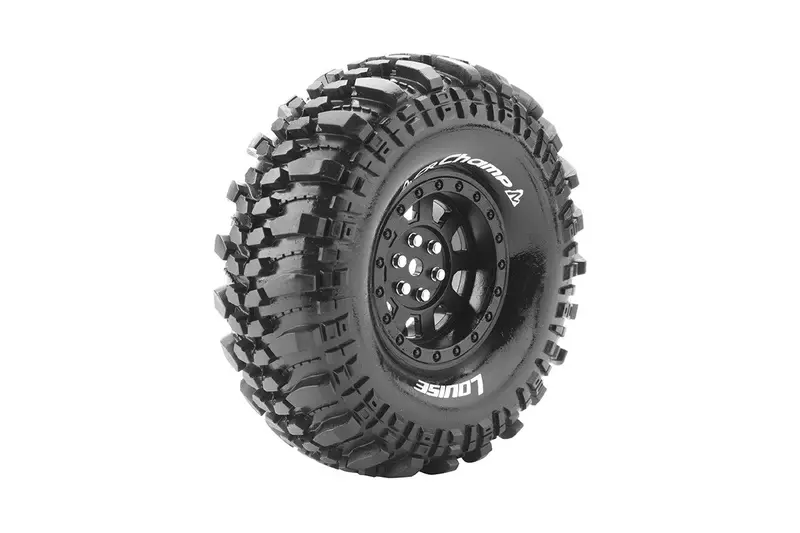 Louise Cr-Champ 1.9 Crawler Tyre Super Soft On Black Wheels 2Pcs - Lt3231vb 1