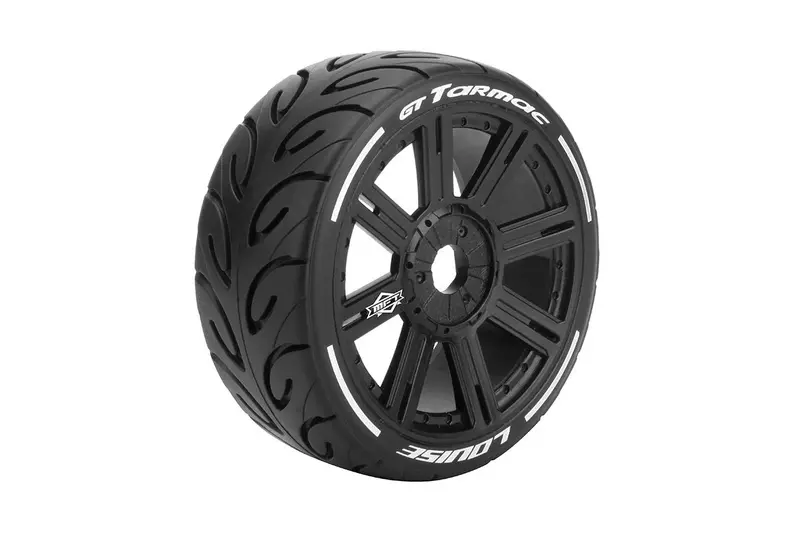 Louise Gt-Tarmac 1:8 Onroad Super Soft Tyre On Black Wheel 2Pcs - Lt3285vb 1