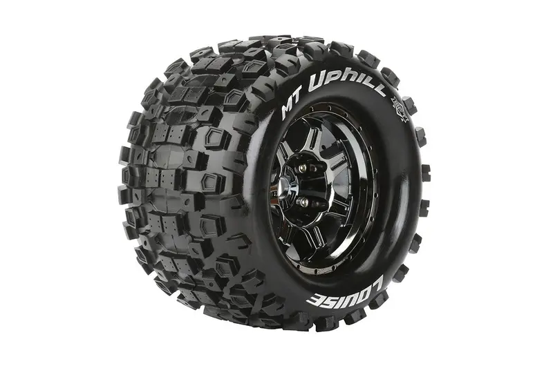 Louise Mt-Uphill 1:8 Monster Truck Wheel And Tyre Set 17Mm Hex 1/2In Offset 2Pcs - Lt3322bh 1