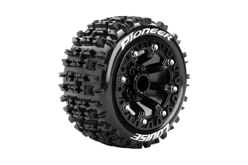 Louise St-Pioneer 1:16 2.2In Monster Truck Soft Tyre Soft On Black Wheels 2Pcs - Lt3278sb 1