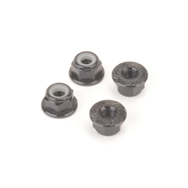 M4 Alloy Serrated Nuts - Black 1