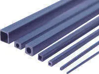 Me 3Mmx1m Square Carbon Fiber Tube W/ Round Hole 1Pc - Mecst0320 1