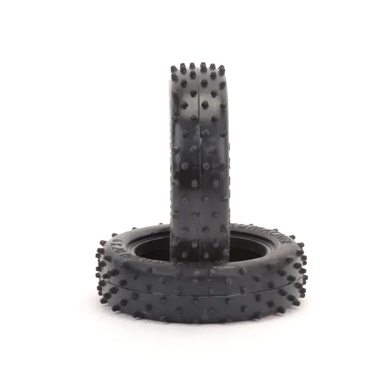 Mini Spike 2 Slim Silver 1/10Th Off Road Front Buggy Tyre - 1Pr 1