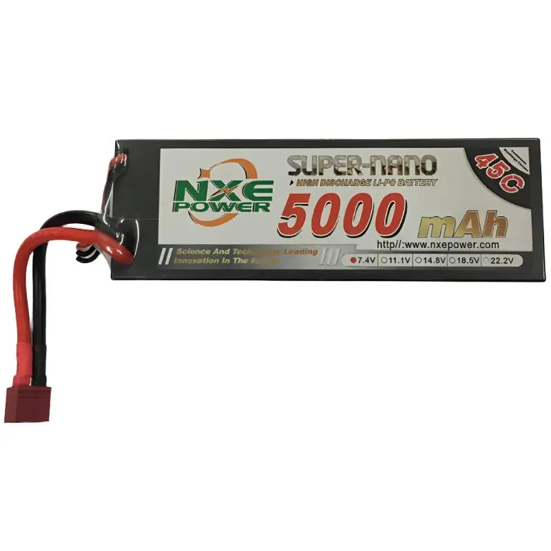 Nxe 5000Mah 7.4V 45C Lipo Battery Hc Deans - Nxe5000hc452 1