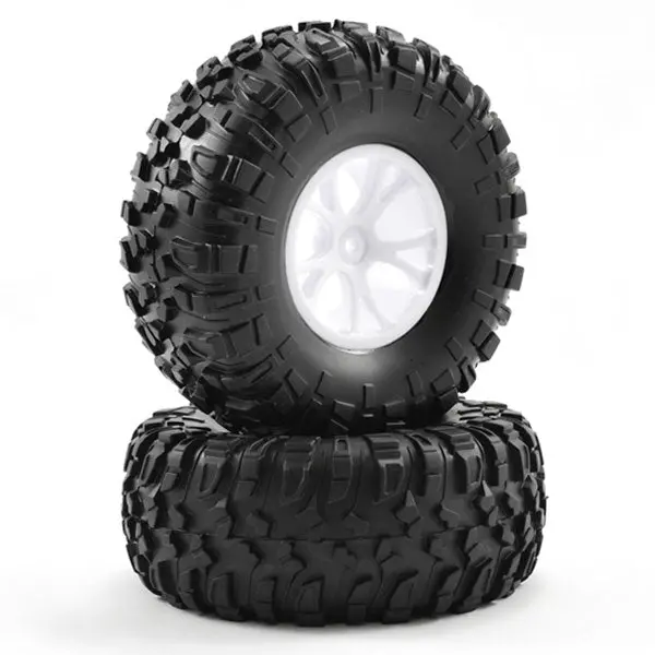 Outlaw Pre-Mounted 1/10Th Wheels & Tyres - White 1