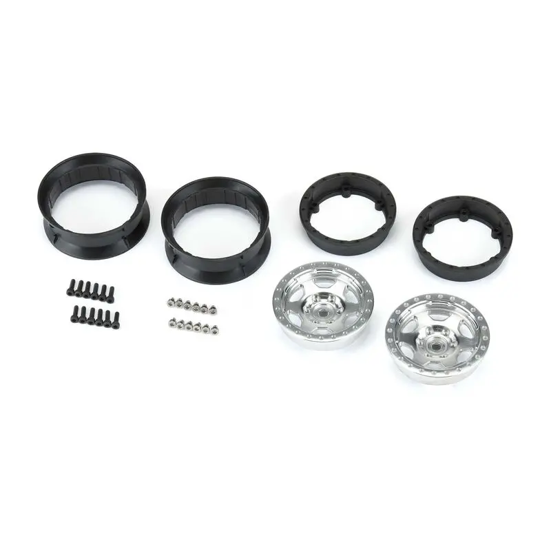 Proline Crestline 1.9In Fr/Rr Aluminium Bead-Lock Crawler Wheels 2Pcs - Pro279100 2