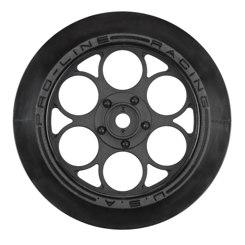Proline Showtime Front Runner 2.2/2.7In Black Fr Drag Racing Wheels 2Pcs - Pro280303 1