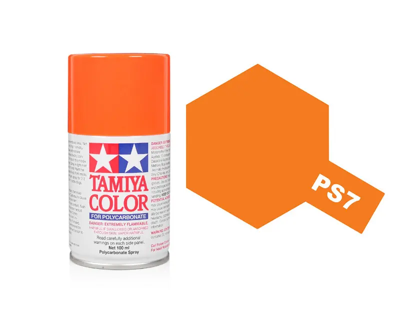 Ps-7 Orange Polycarbonate Spray Paint 1