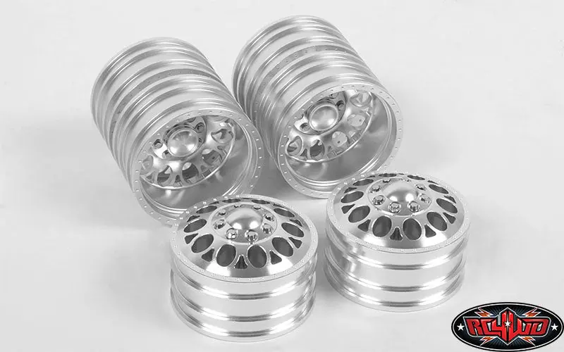 Rc4wd Double Trouble-3 Aluminium Dually 1.9In Fr/Rr Wheels - Z-W0194 1