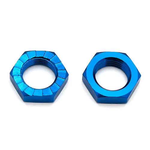Rc8b3.2 Wheel Nuts 17Mm Blue - 2Pcs 1
